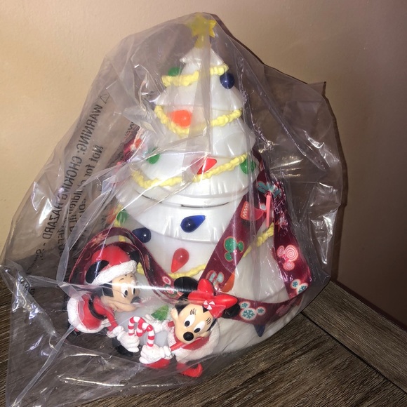 Disney Holiday Disney New White Christmas Tree Popcorn Bucket